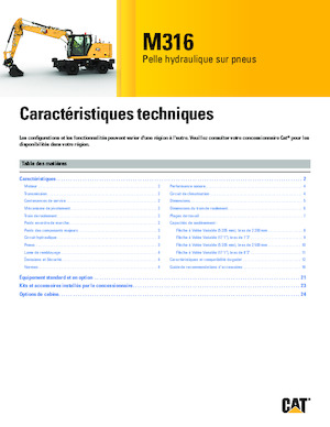 Excavatoare pe roți Caterpillar M316