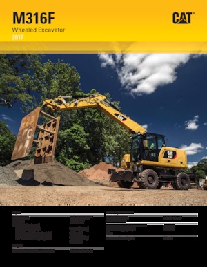 Excavatoare pe roți Caterpillar M316F
