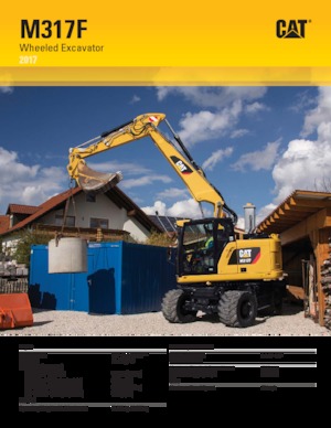 Excavatoare pe roți Caterpillar M317F