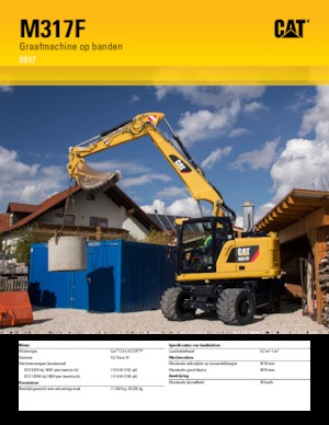 Excavatoare pe roți Caterpillar M317F