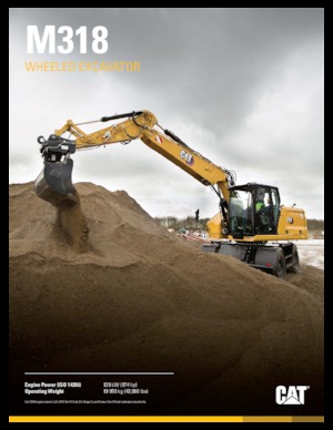 Excavatoare pe roți Caterpillar M318