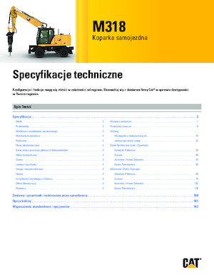 Excavatoare pe roți Caterpillar M318