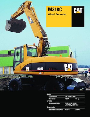 Excavatoare pe roți Caterpillar M318C