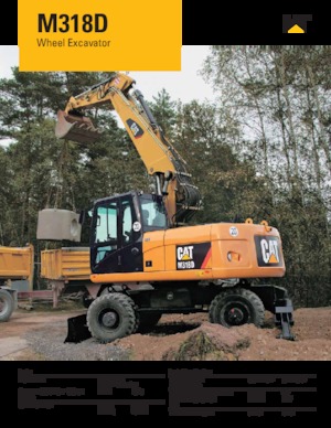 Excavatoare pe roți Caterpillar M318D