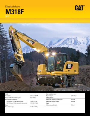 Excavatoare pe roți Caterpillar M318F