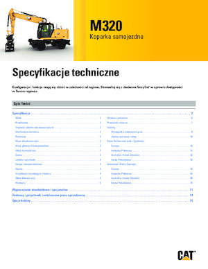 Excavatoare pe roți Caterpillar M320