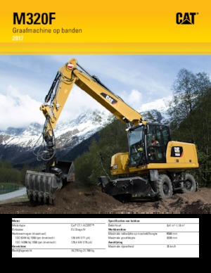 Excavatoare pe roți Caterpillar M320F