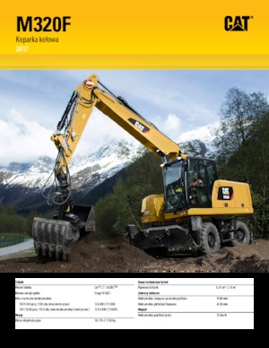 Excavatoare pe roți Caterpillar M320F