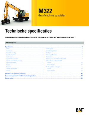 Excavatoare pe roți Caterpillar M322