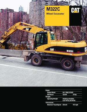 Excavatoare pe roți Caterpillar M322C