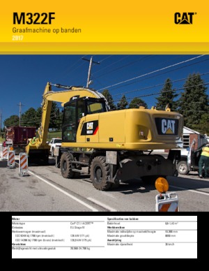 Excavatoare pe roți Caterpillar M322F