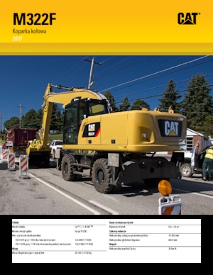 Excavatoare pe roți Caterpillar M322F