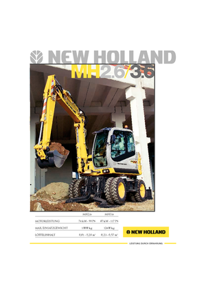 Excavatoare pe roți New Holland MH 2.6