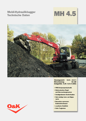 Excavatoare pe roți O&K MH 4.5