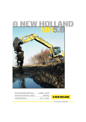 Excavatoare pe roți New Holland MH 5.6