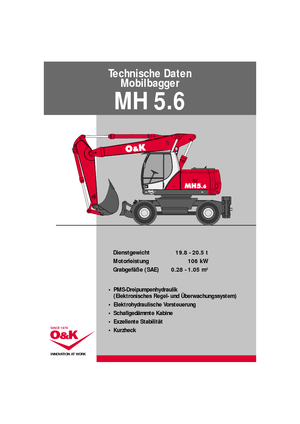 Excavatoare pe roți O&K MH 5.6