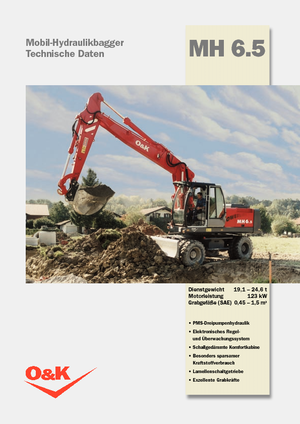 Excavatoare pe roți O&K MH 6.5
