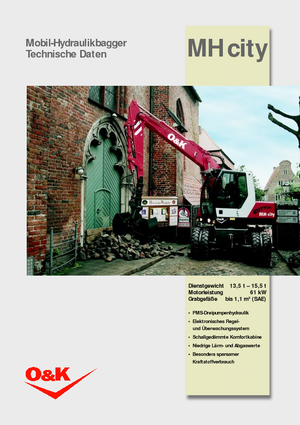 Excavatoare pe roți O&K MH CITY