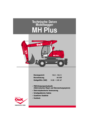 Excavatoare pe roți O&K MH PLUS B