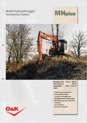 Excavatoare pe roți O&K MH PLUS