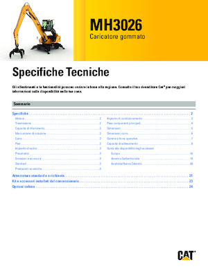 Excavatoare pe roți Caterpillar MH3026