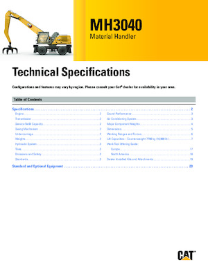 Stivuitoare Caterpillar MH3040