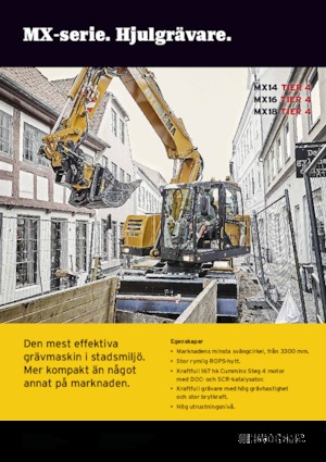 Excavatoare pe roți Hydrema MX 14