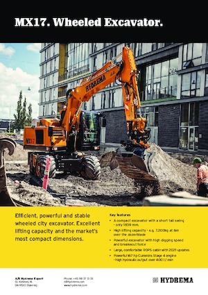 Excavatoare pe roți Hydrema MX 17