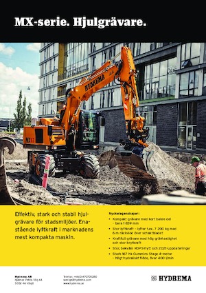 Excavatoare pe roți Hydrema MX 17