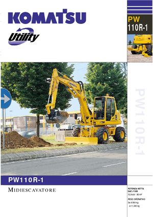 Excavatoare pe roți Komatsu PW110R-1
