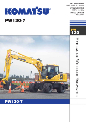 Excavatoare pe roți Komatsu PW130-7