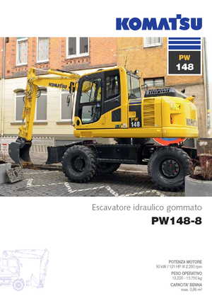Excavatoare pe roți Komatsu PW148-8