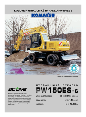 Excavatoare pe roți Komatsu PW150-6