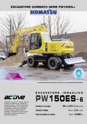 Excavatoare pe roți Komatsu PW150-6