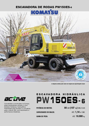 Excavatoare pe roți Komatsu PW150-6
