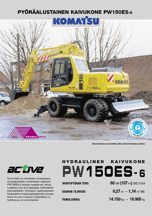 Excavatoare pe roți Komatsu PW150-6
