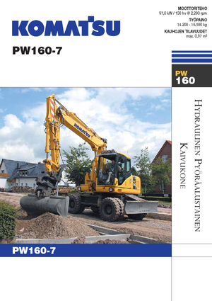 Excavatoare pe roți Komatsu PW160-7E0