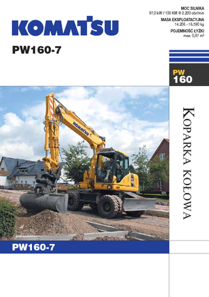Excavatoare pe roți Komatsu PW160-7E0