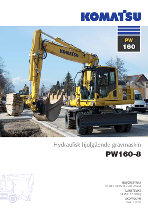 Excavatoare pe roți Komatsu PW160-8