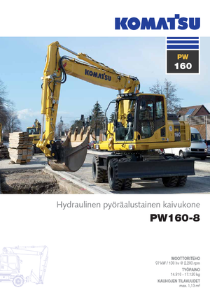 Excavatoare pe roți Komatsu PW160-8