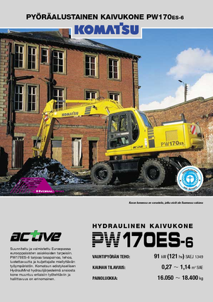 Excavatoare pe roți Komatsu PW170-6
