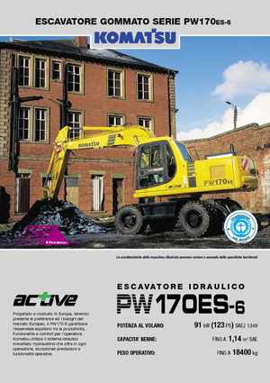 Excavatoare pe roți Komatsu PW170-6