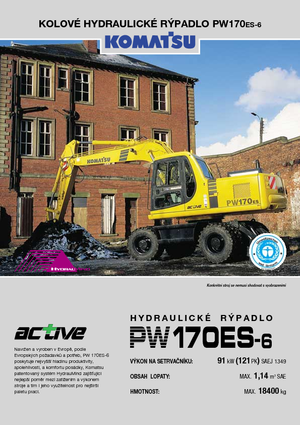 Excavatoare pe roți Komatsu PW170-6