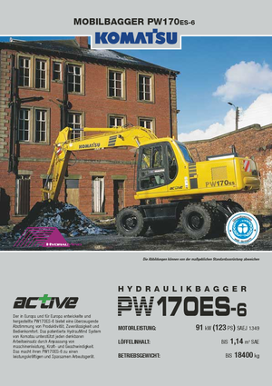 Excavatoare pe roți Komatsu PW170-6