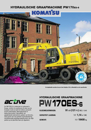 Excavatoare pe roți Komatsu PW170-6