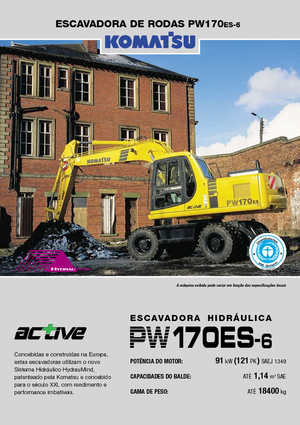 Excavatoare pe roți Komatsu PW170-6