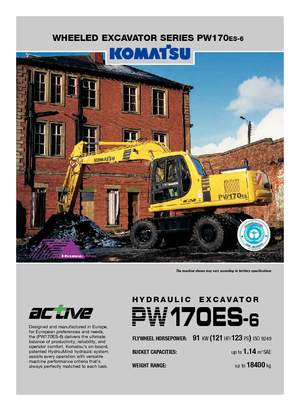 Excavatoare pe roți Komatsu PW170-6