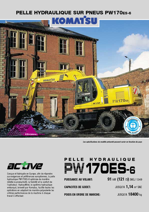 Excavatoare pe roți Komatsu PW170-6