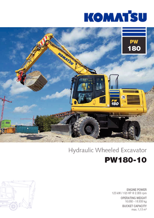 Excavatoare pe roți Komatsu PW180-10