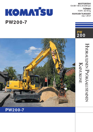 Excavatoare pe roți Komatsu PW200-7E0